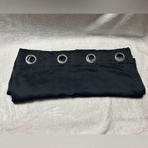 2 Rutterllow black blackout grommet curtains drapes panels 84” x 53”